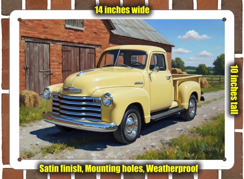 Metal sign 1950 chevrolet - metal,