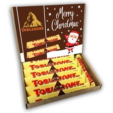 Toblerone Swiss Milk Chocolate Almond Bars Gift Box Hamper Christmas Present