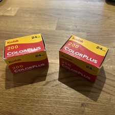 2 x Kodak Color Plus 200 ISO 35mm Camera Film - Expired Sealed - 24 Exposure