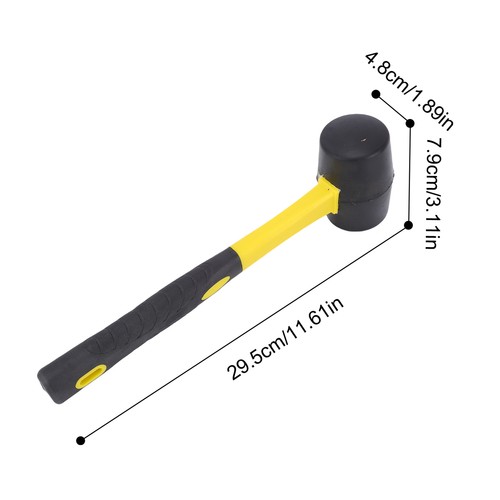 Rubber mallet hammer - ­rubber,