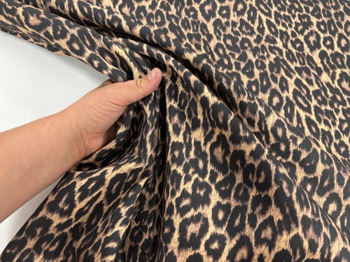 Leopard print denim - print, fabric