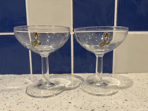 Pair vintage style babycham - pair,