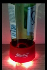 4 Budweiser Light Up Bottle