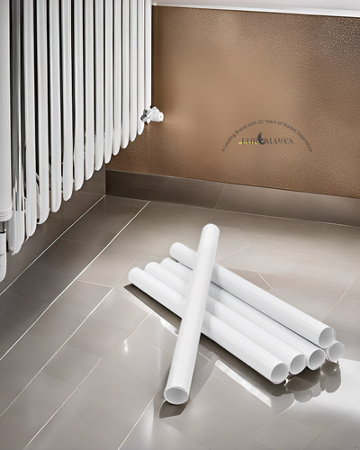 White radiator pipe - pipe, cover