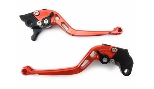 Pair orange long - of, levers