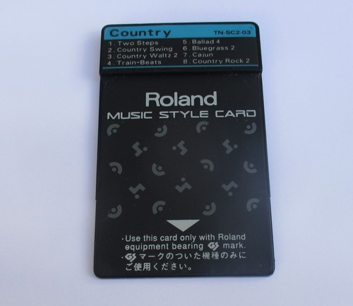 Roland music style card - music,