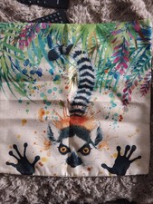 Tapestry Print Lemur Jungle Design Cushion Cover Only 45 x 45