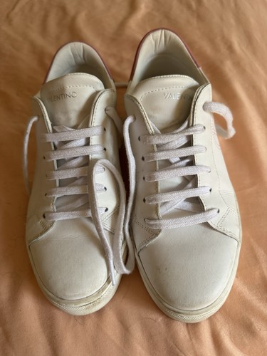 Valentino white leather - white,