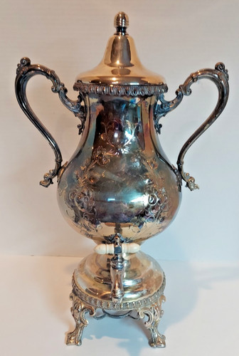 Victorian silverplate samovar - silverplate,
