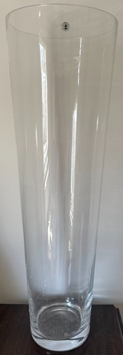 Tall clear glass vase - clear,