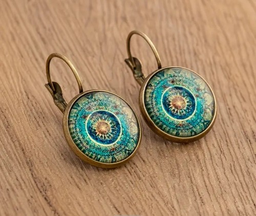Vintage style mandala - mandala, glass