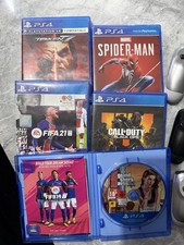 3 PS4 Controllers with 5 Games