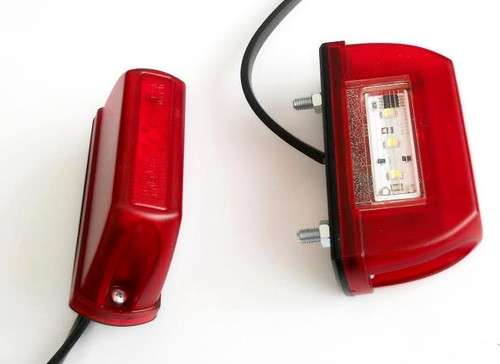 Rear led number - number, plate
