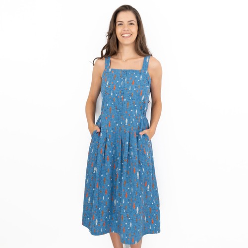 Seasalt womens dress midi - dress, blue