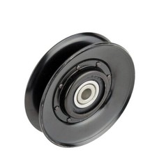 Lawn mower belt idler pulley