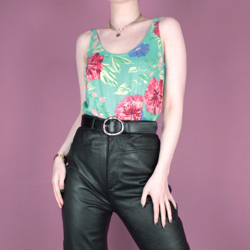Vintage green floral pattern - floral,