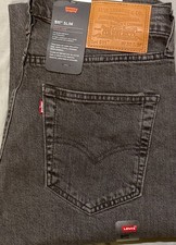 Levi's 511 Men's Slim Fit Grey Stretch Jeans Denim New with Tags Length 30