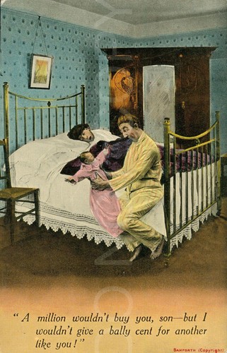 Antique postcard humorous - antique,