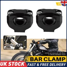 Cnc Motorcycle Handlebar Riser Mount Clamp 1/8" 28Mm Bar Clamp For Suzuki Yamaha