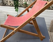 Vintage Child’s Traditional Deck Chair 1960s