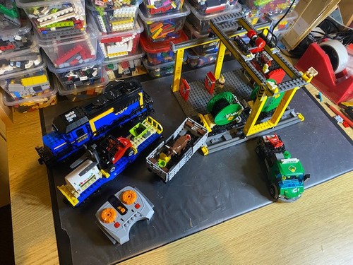 Lego cargo train - lego,