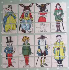 VINTAGE / ANTIQUE FAIRY TALES MISFITZ CARD GAME C W FAULKNER - PART SET