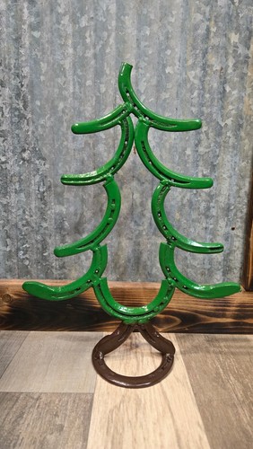 Metal art horseshoe christmas - art,