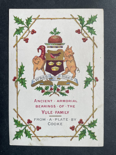 Victorian greeting card turkey - victorian,