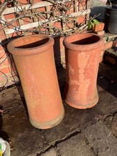 Pair of vintage chimney pots