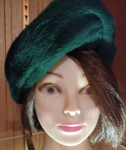 Vintage mohair hat green - vintage,