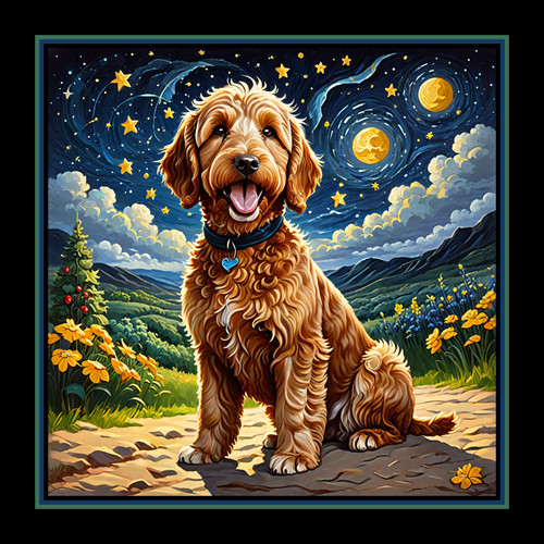 Golden doodle labradoodle - golden,