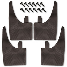 UNIVERSAL Car Rubber Black MUDFLAPS Mud Flaps SET of 4 Front & Rear TOP QUALITY