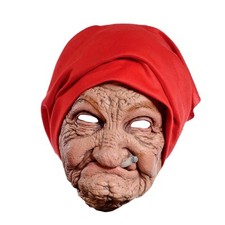 Old Woman Head Mask Themed