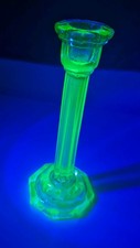 Uranium Glass Artdeco Candle