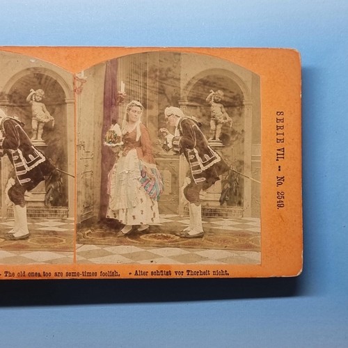 Victorian humour stereoview - victorian,
