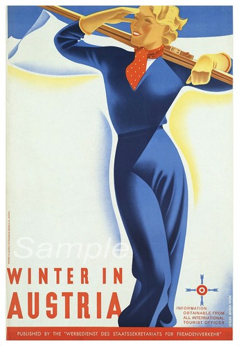 Vintage winter austria ski - winter,