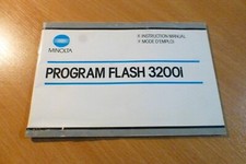 Minolta Program Flash 3200i Manual - Original - Free UK Postage