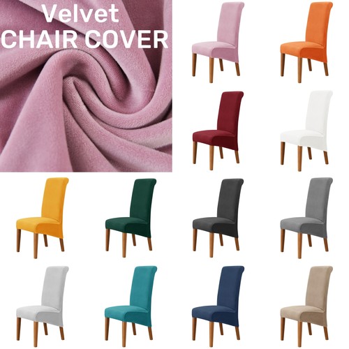 Plush velvet chair cover high - plush,