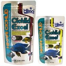 Hikari Cichlid Excel Aquarium Fish Food Pellets African Rift Sinking & Floating