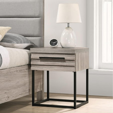 Alvear Modern Wood Nightstand