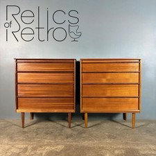 Pair Of Teak Chest Of Drawers