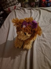 JoJo Siwa BowBow Puppy Plush Purple Bow Teacup Yorkie Dog Doll Nickelodeon 2017