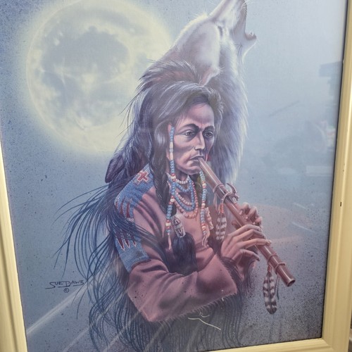 Native american print vtg - in,