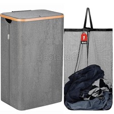 100L Bamboo Laundry Basket