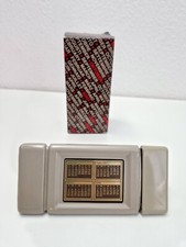 Vintage Avon Calendar Decanter Black Suede Aftershave Half Full Rare Collectible