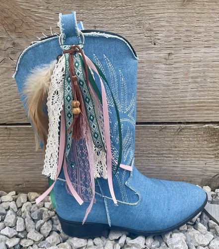 Green and dusky pink western - pink,
