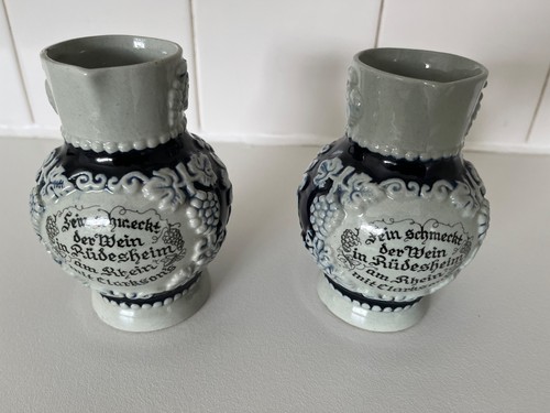 Pair vintage german salt - pair,
