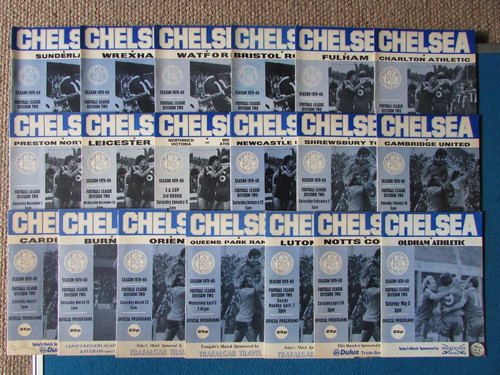 Chelsea home programmes - chelsea,