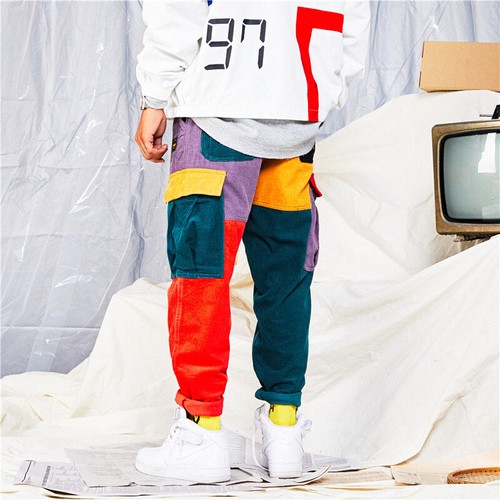 Men color block patchwork - color,
