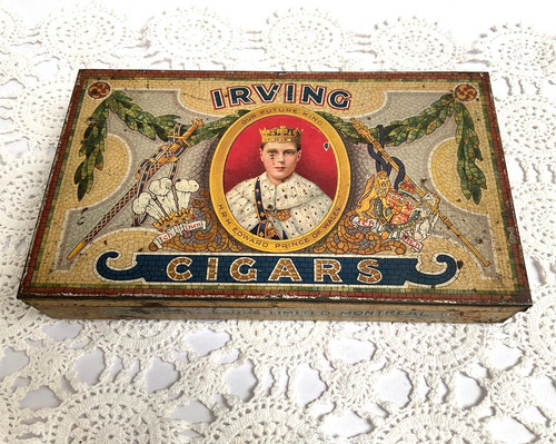 Irving cigars 1930 tin - cigars,
